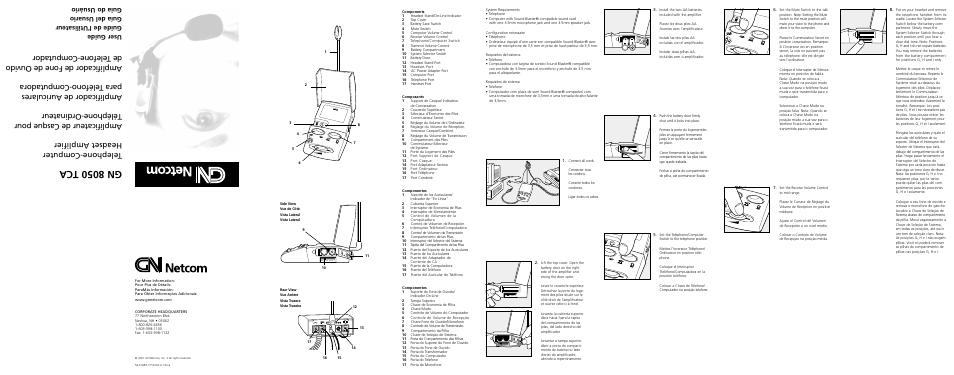 Gn 8050 tca | GN Netcom GN 8050 TCA User Manual | Page 2 / 4