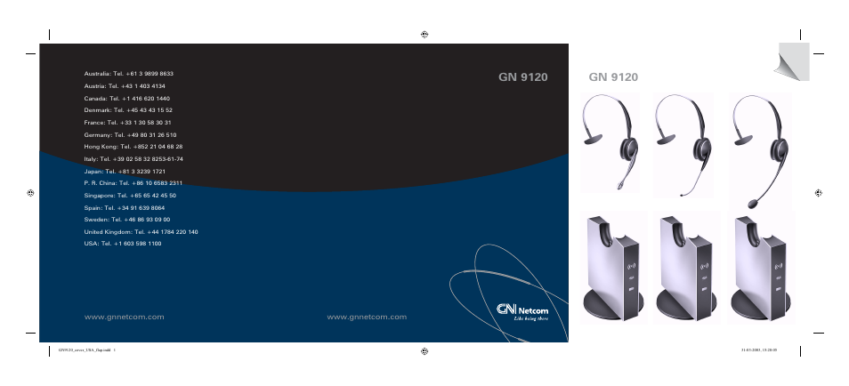 Gn 9120 | GN Netcom GN 9120 User Manual | Page 2 / 9