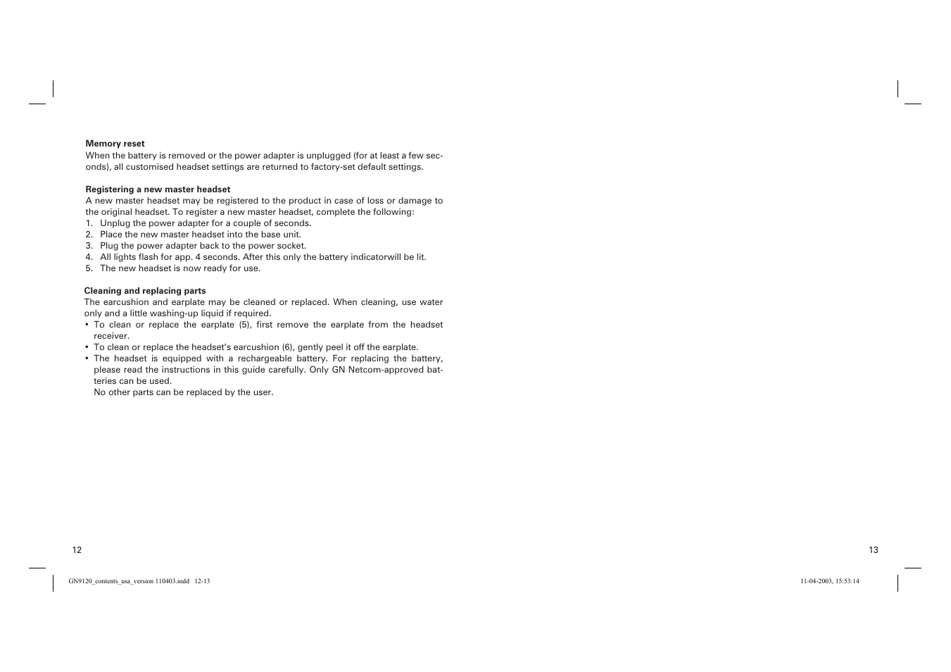 GN Netcom GN 9120 User Manual | Page 9 / 9