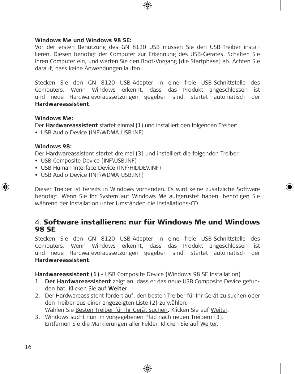 GN Netcom GN 8120 User Manual | Page 16 / 103