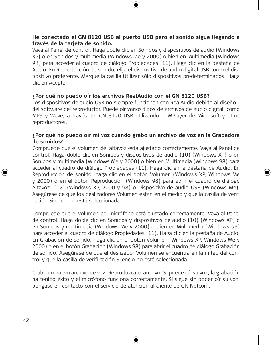 GN Netcom GN 8120 User Manual | Page 42 / 103