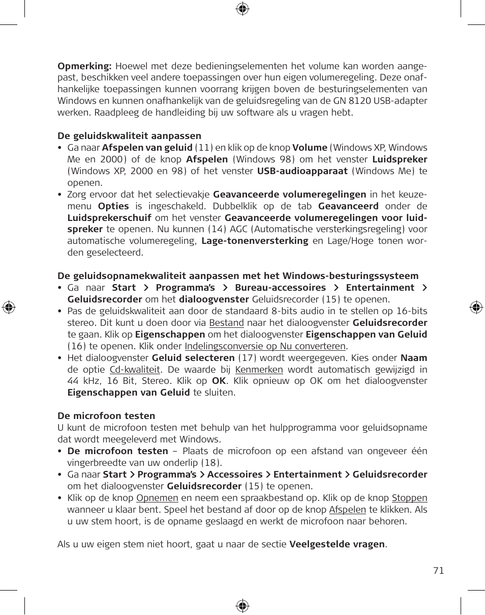 GN Netcom GN 8120 User Manual | Page 71 / 103