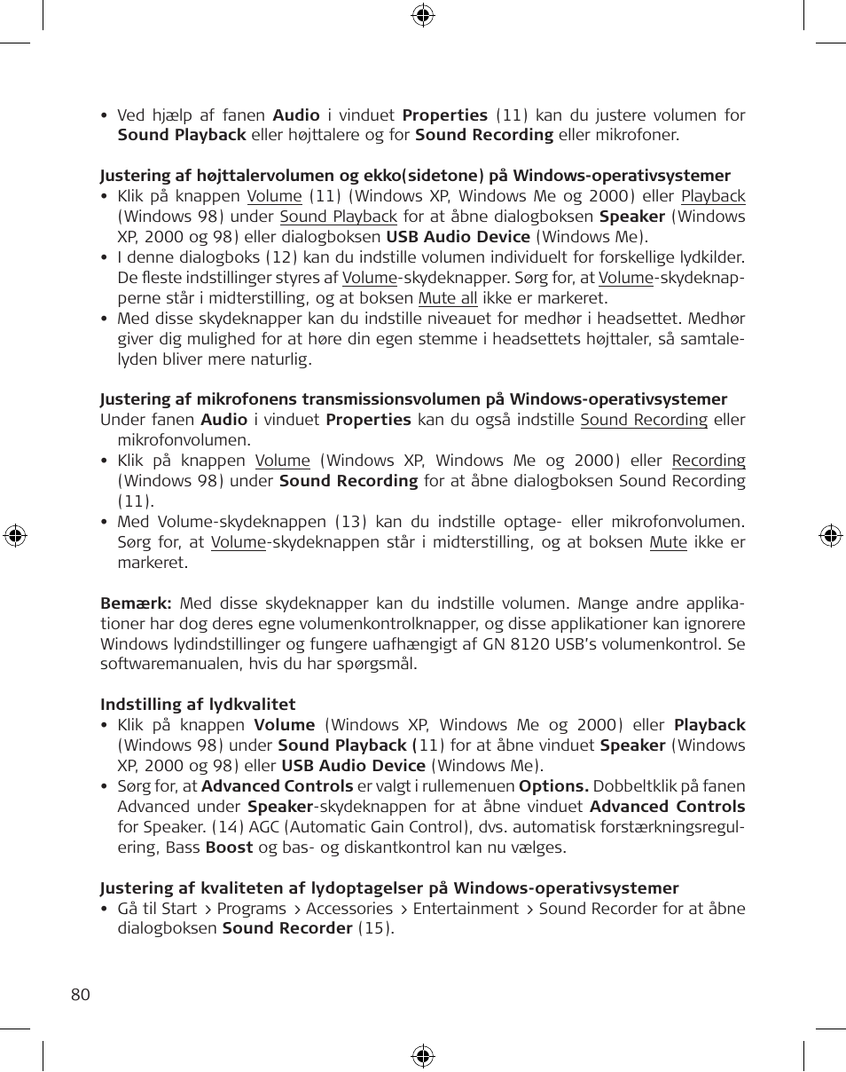 GN Netcom GN 8120 User Manual | Page 80 / 103
