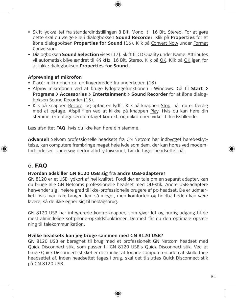 GN Netcom GN 8120 User Manual | Page 81 / 103