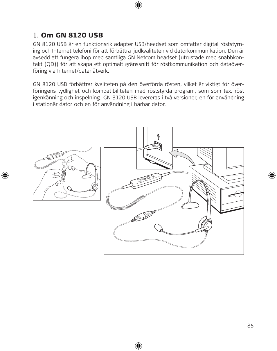 Om gn 8120 usb | GN Netcom GN 8120 User Manual | Page 85 / 103