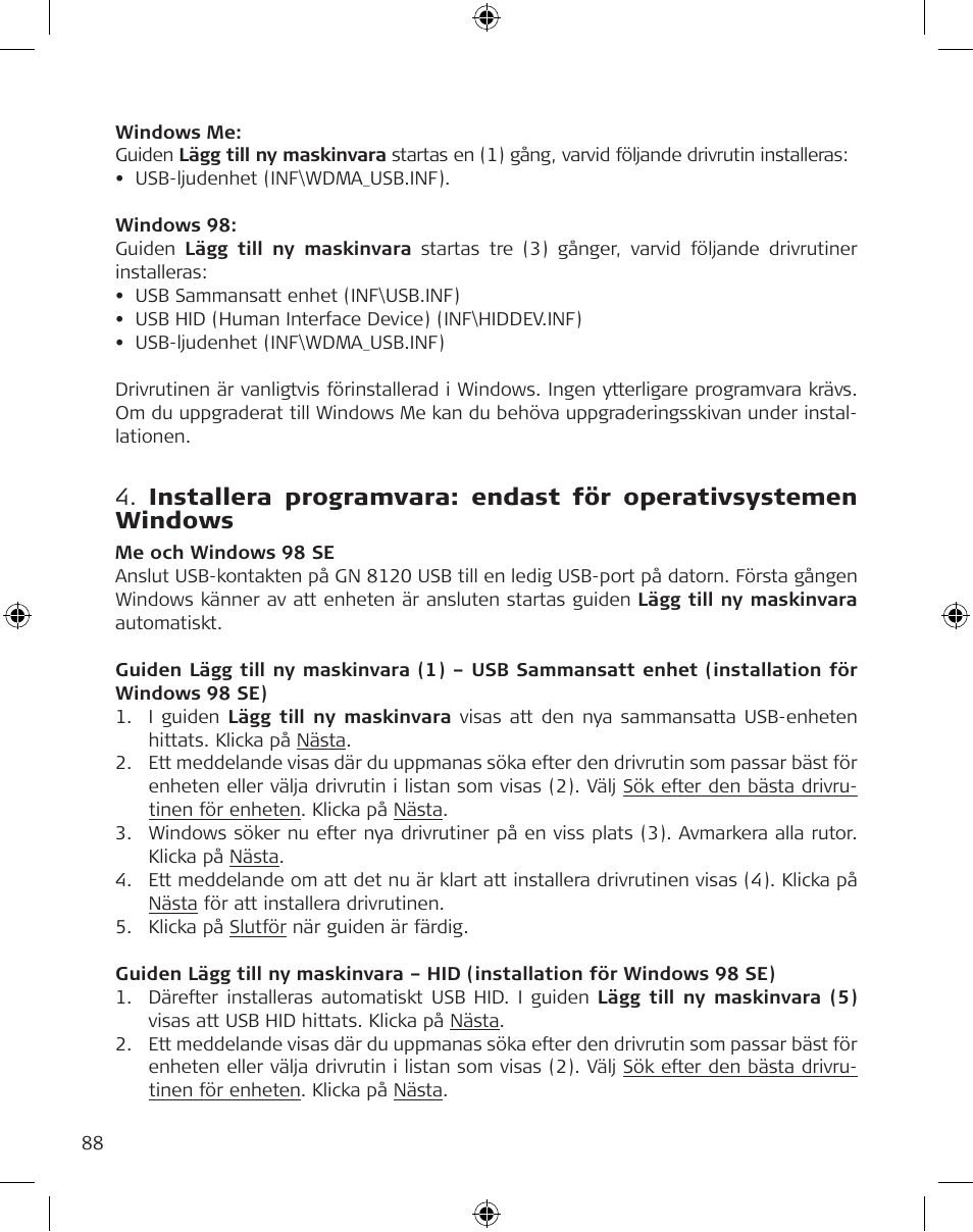 GN Netcom GN 8120 User Manual | Page 88 / 103