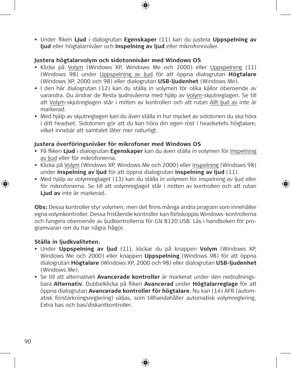 GN Netcom GN 8120 User Manual | Page 90 / 103