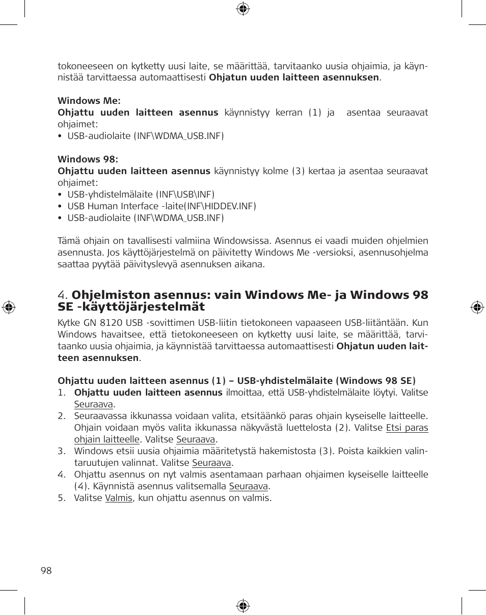 GN Netcom GN 8120 User Manual | Page 98 / 103