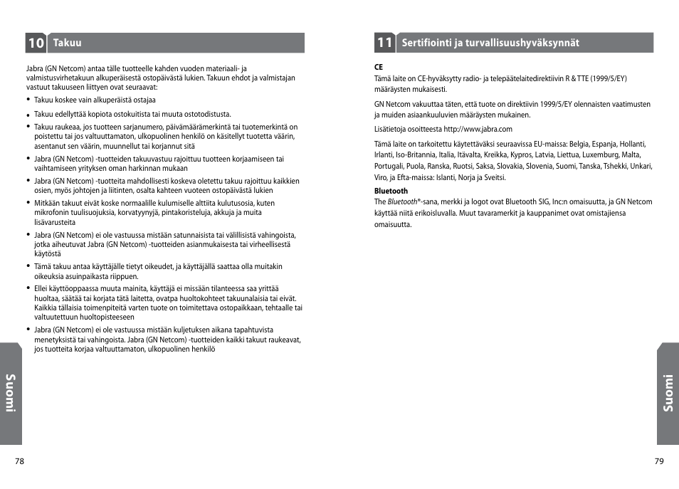 Su om i | GN Netcom Jabra BT160 User Manual | Page 42 / 63