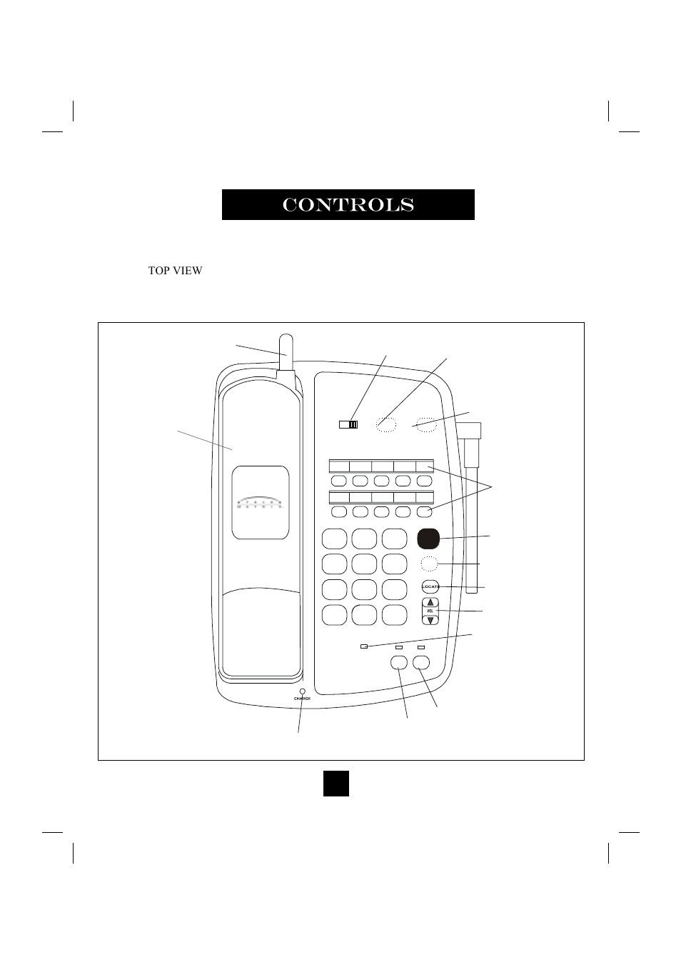 Top view | GN Netcom 9000MWD User Manual | Page 11 / 35