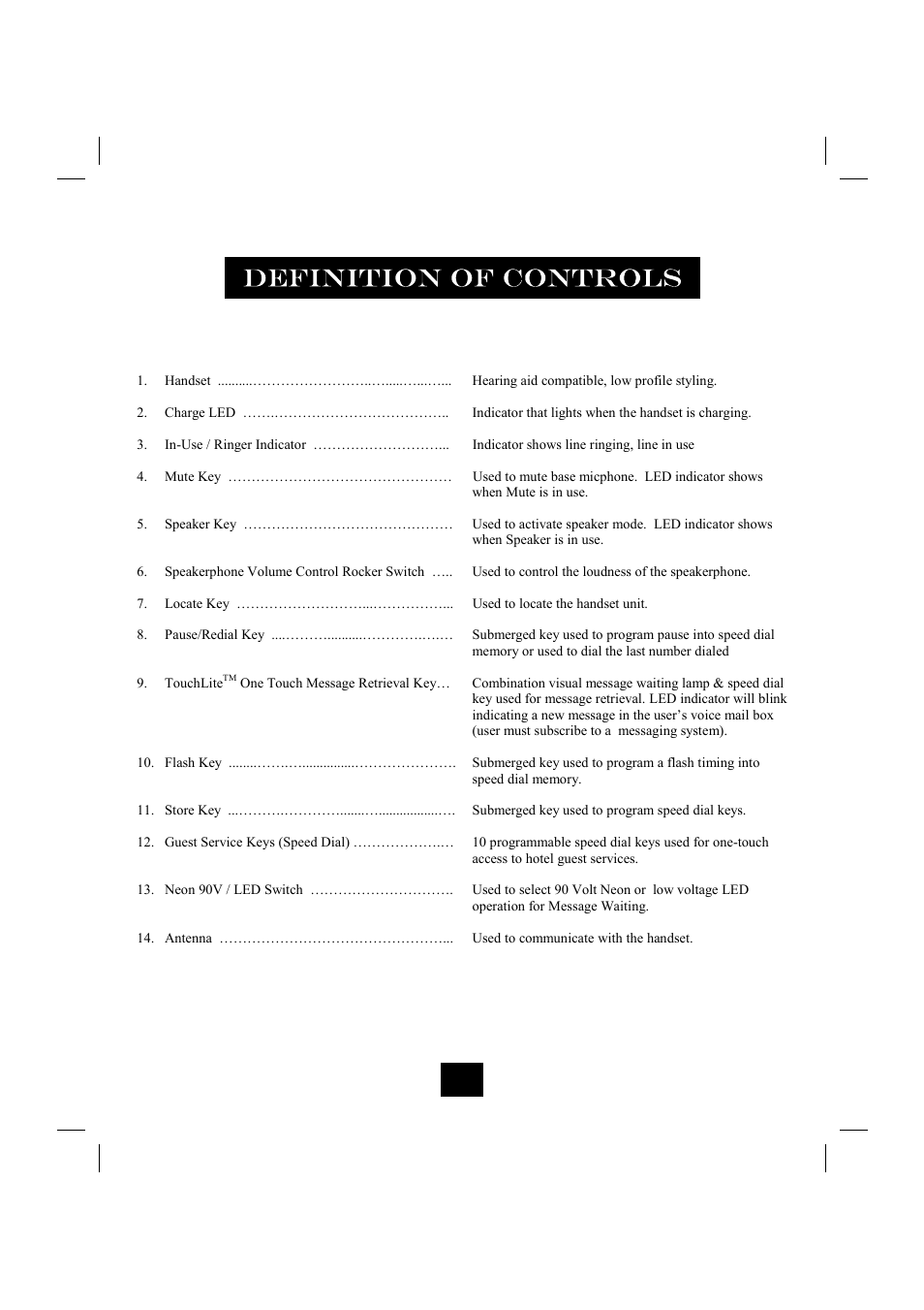 Base unit | GN Netcom 9000MWD User Manual | Page 12 / 35