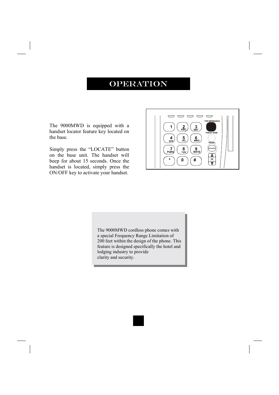 Locating the handset | GN Netcom 9000MWD User Manual | Page 27 / 35