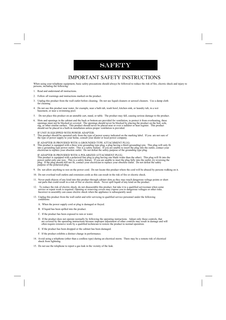 Save these instructions, Important safety instructions | GN Netcom 9000MWD User Manual | Page 4 / 35