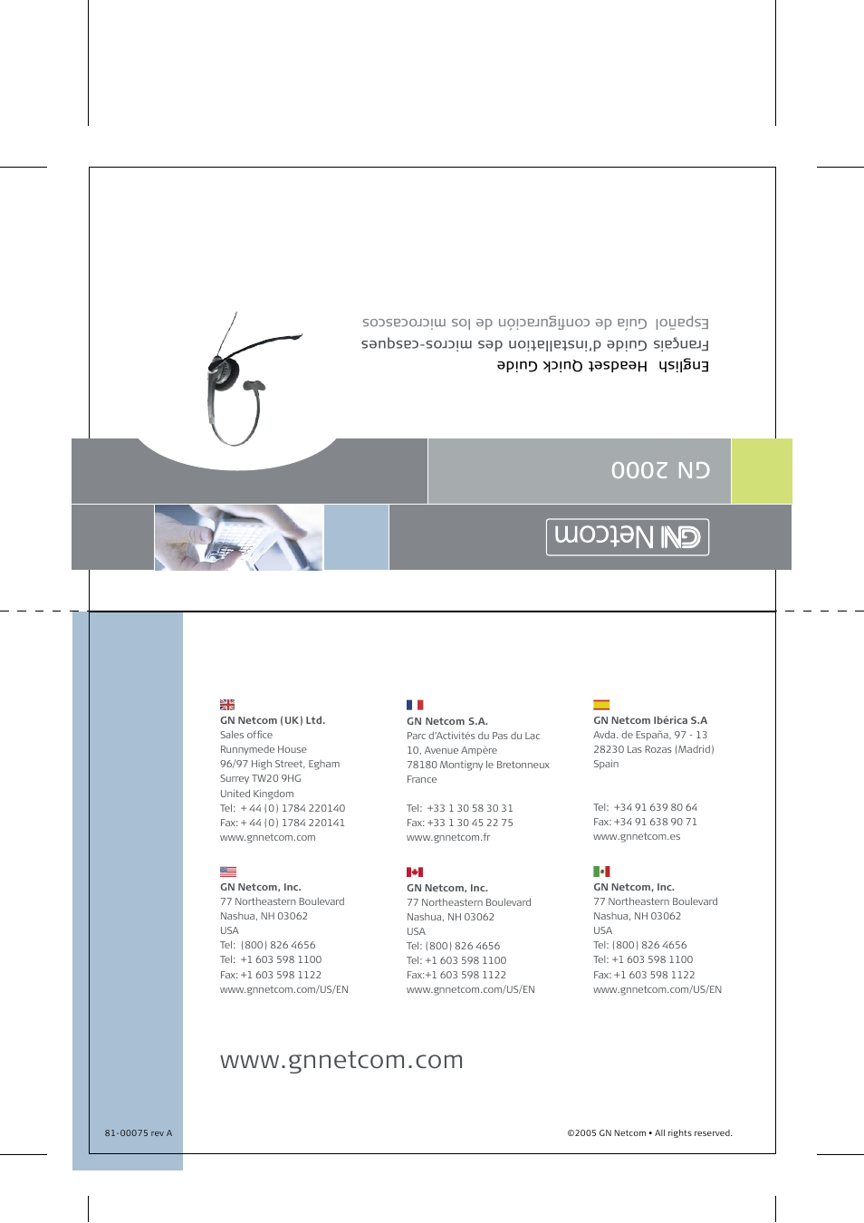 Gn 2 00 0 | GN Netcom GN 2000 User Manual | Page 8 / 8