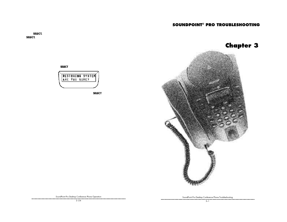 Chapter 3, Soundpoint, Pro troubleshooting | GN Netcom SE-220 User Manual | Page 21 / 28