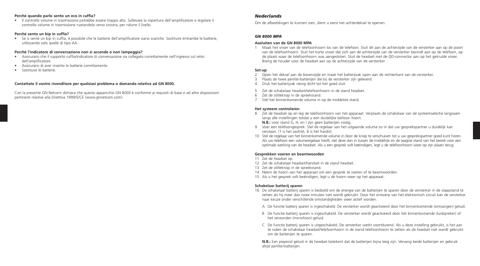 GN Netcom 8000 MPA User Manual | Page 11 / 17