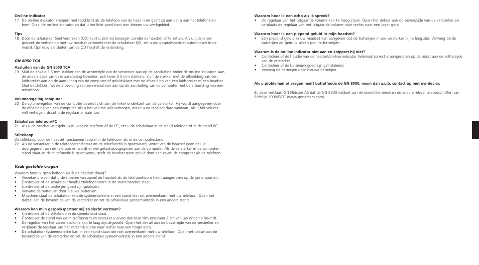 GN Netcom 8000 MPA User Manual | Page 12 / 17