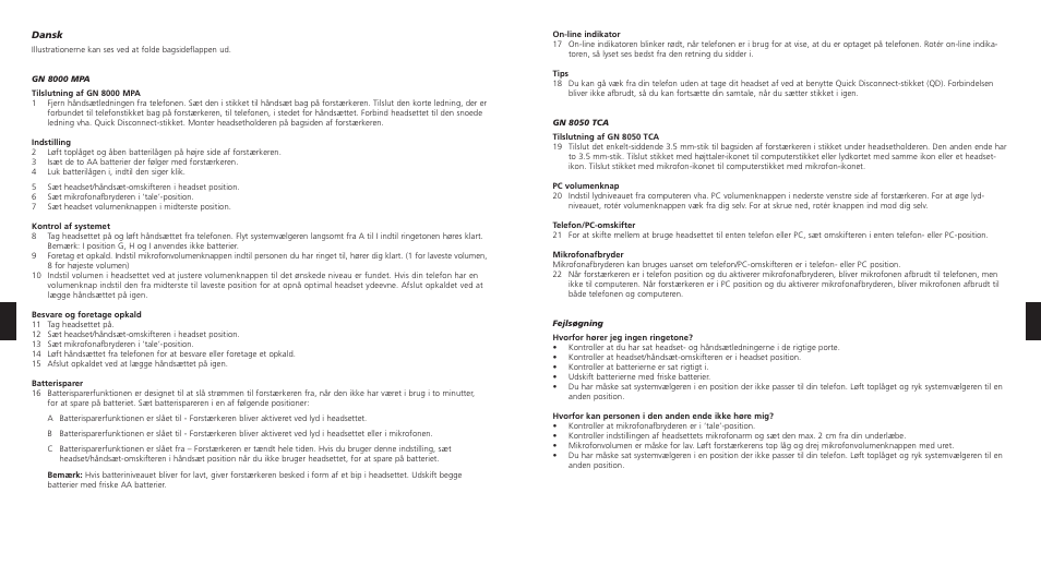 GN Netcom 8000 MPA User Manual | Page 13 / 17