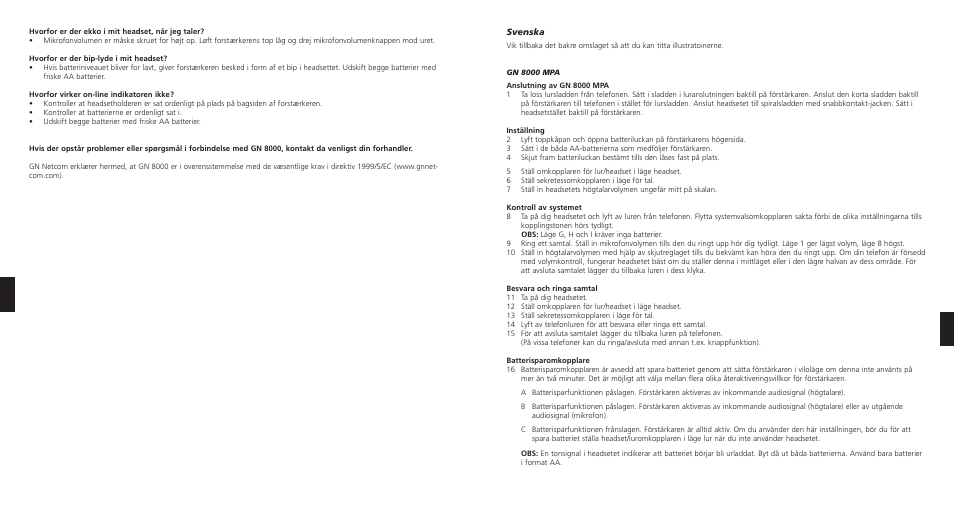 GN Netcom 8000 MPA User Manual | Page 14 / 17