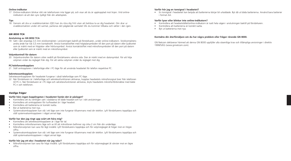 GN Netcom 8000 MPA User Manual | Page 15 / 17