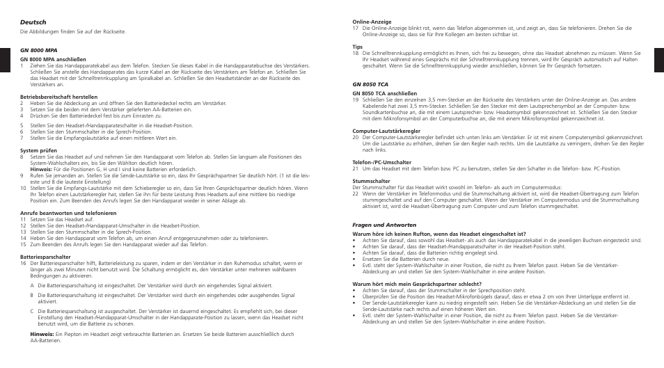 GN Netcom 8000 MPA User Manual | Page 4 / 17