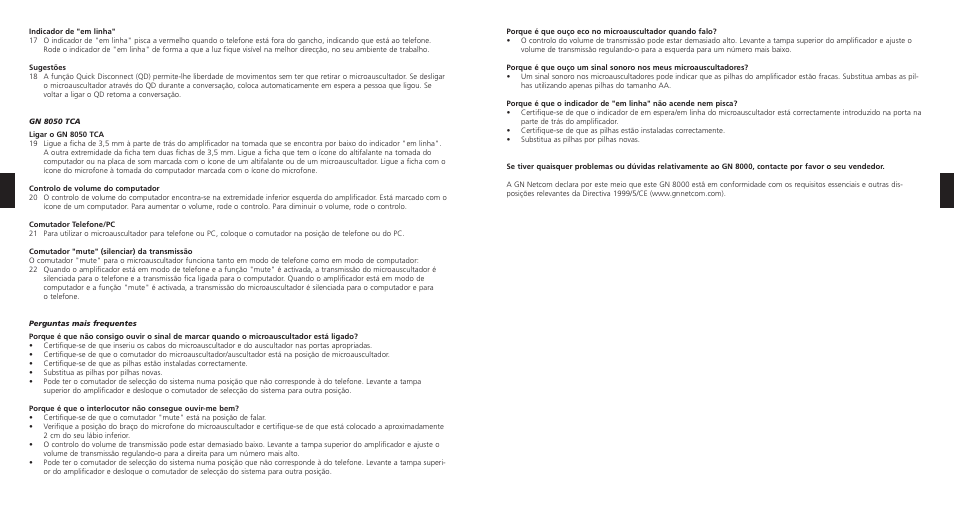 GN Netcom 8000 MPA User Manual | Page 9 / 17