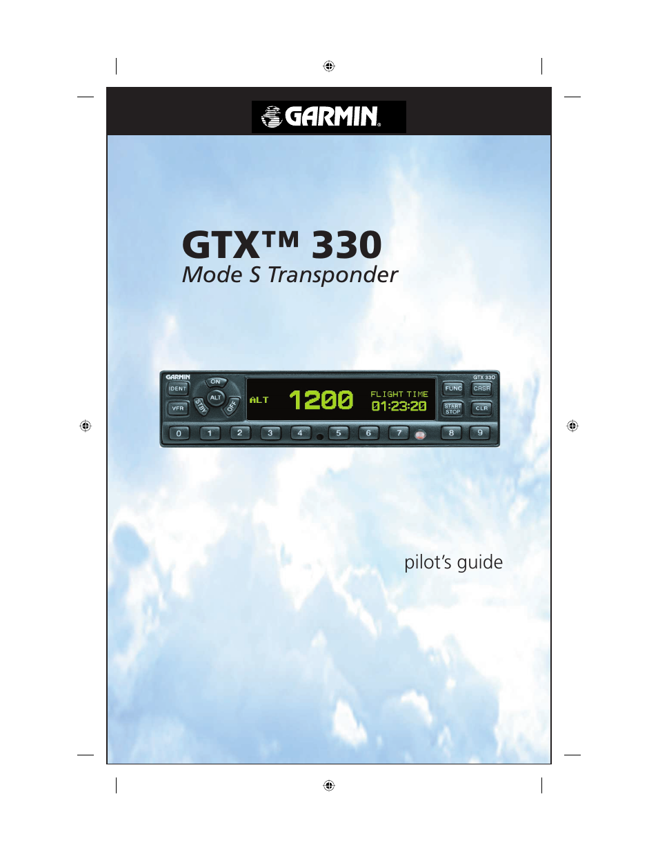 Garmin MODE S TRANSPONDER GTXTM 330 User Manual | 8 pages