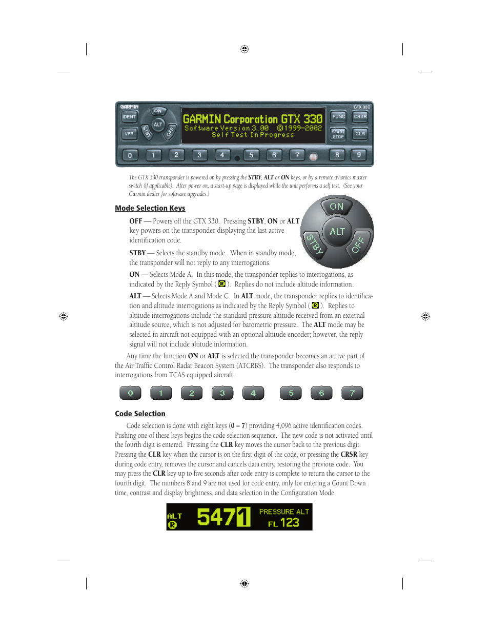 Garmin MODE S TRANSPONDER GTXTM 330 User Manual | Page 4 / 8