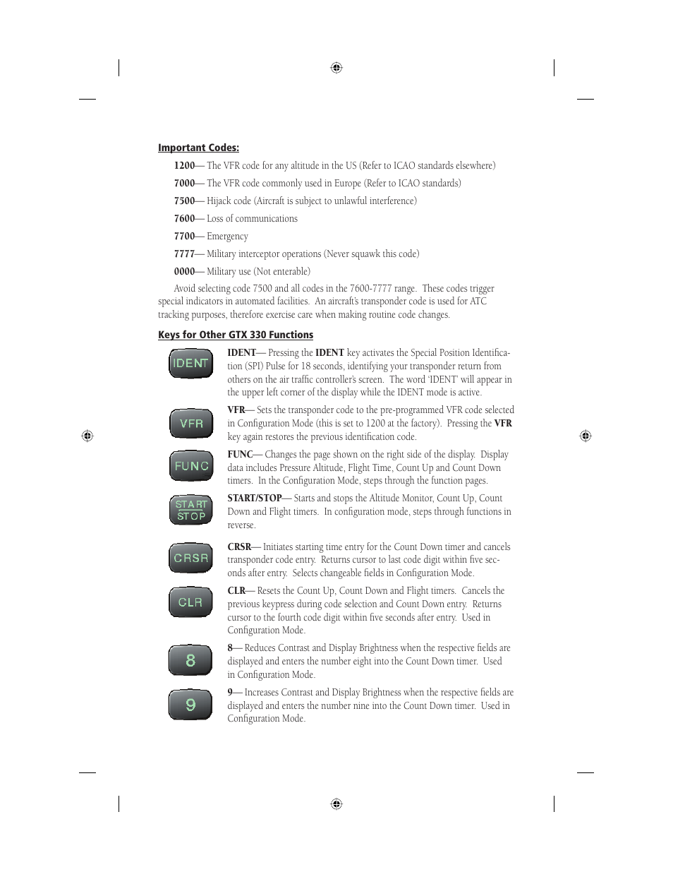 Garmin MODE S TRANSPONDER GTXTM 330 User Manual | Page 5 / 8