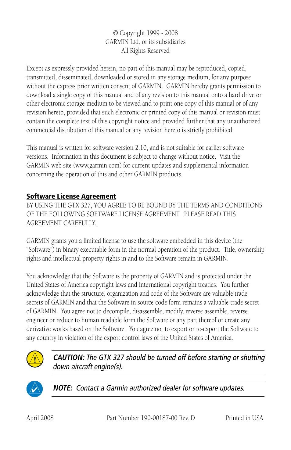 Garmin GTX 327 User Manual | Page 2 / 8