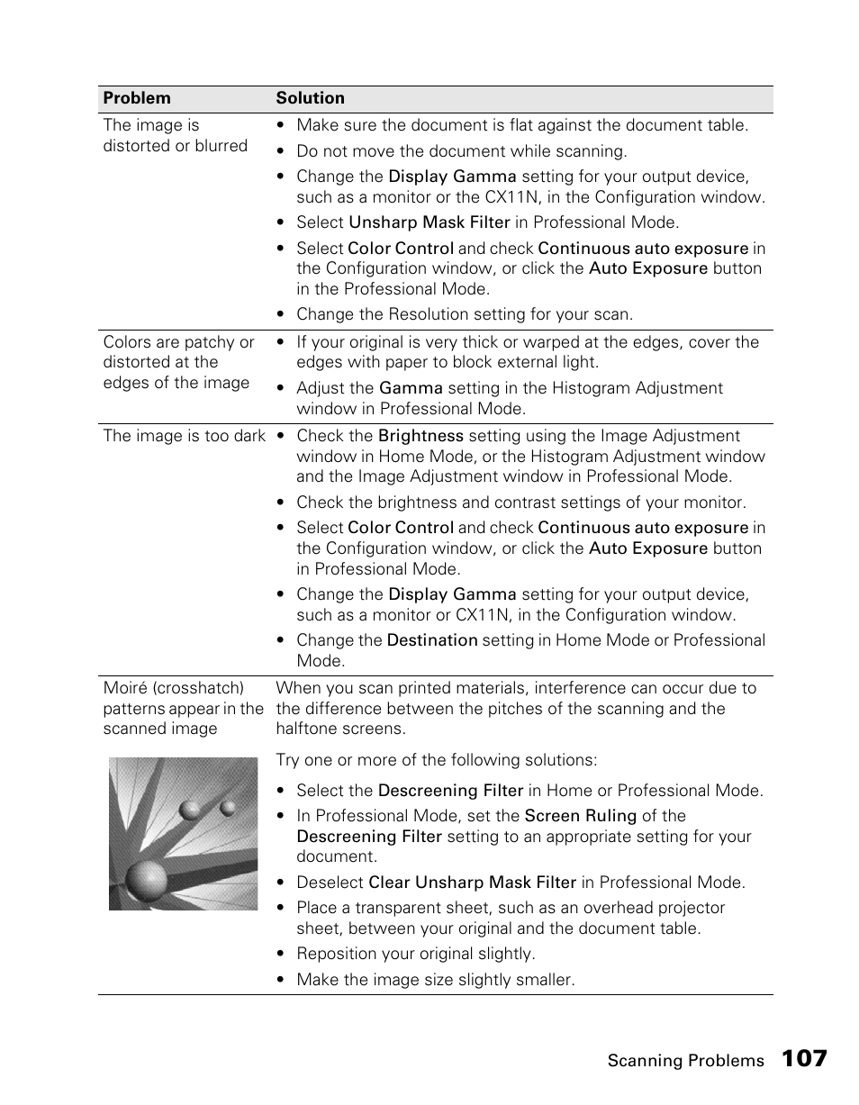 Epson CX11NF User Manual | Page 107 / 144