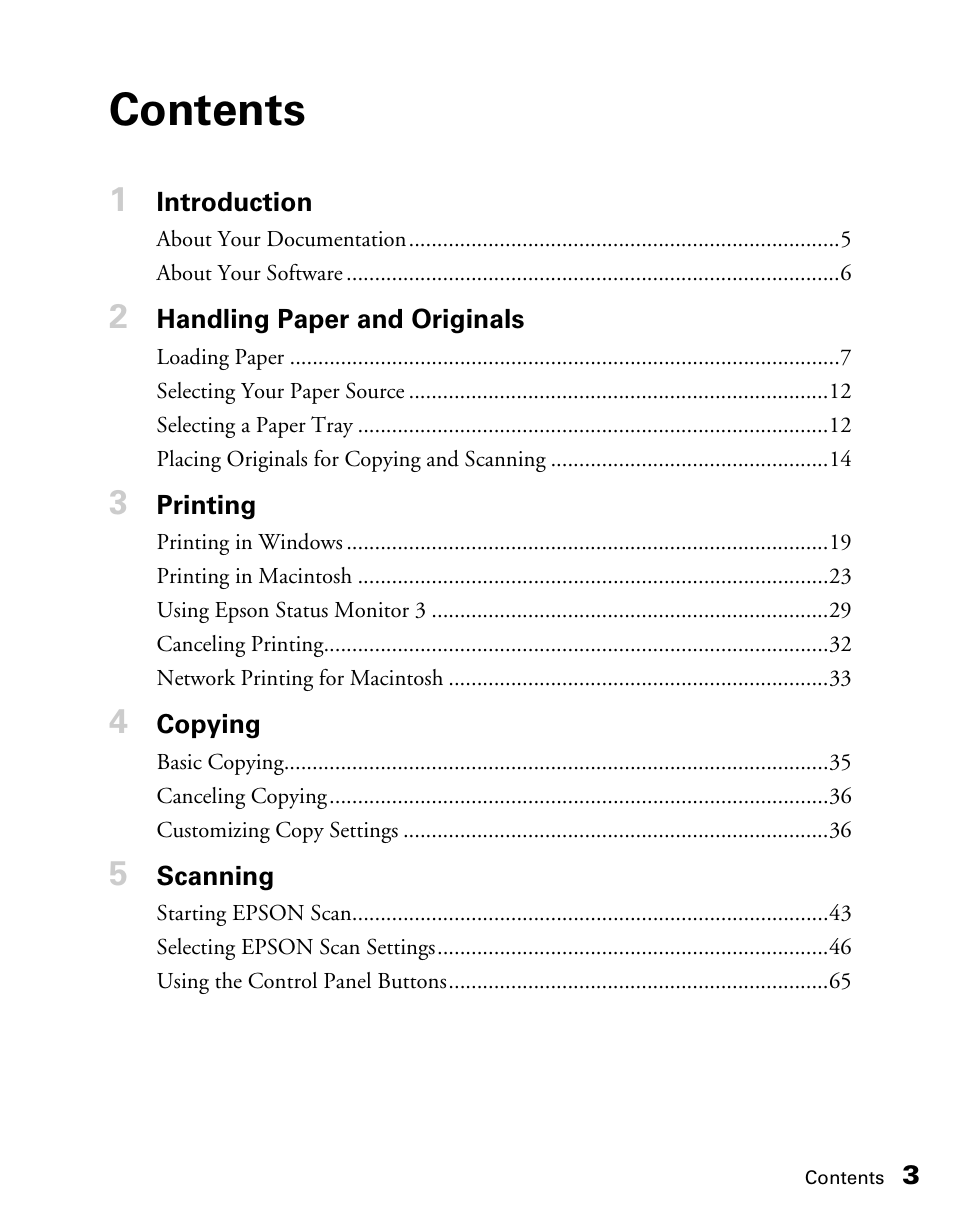 Epson CX11NF User Manual | Page 3 / 144