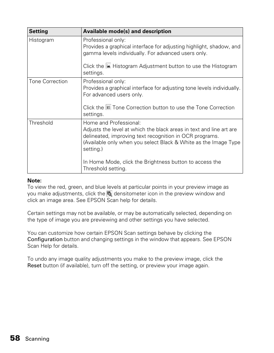 Epson CX11NF User Manual | Page 58 / 144