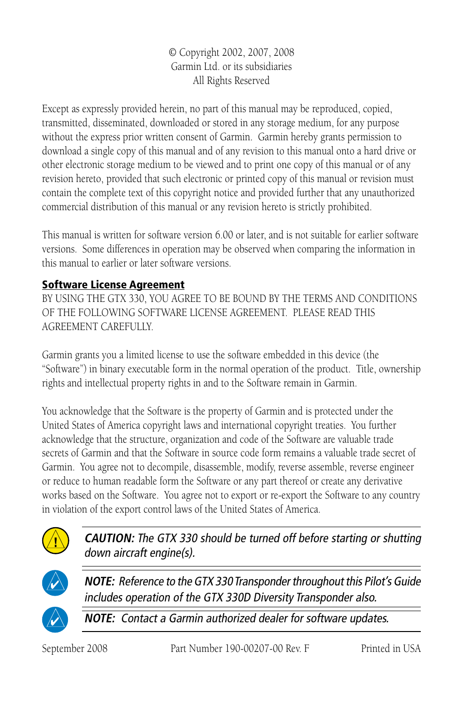 Garmin GTX 330 User Manual | Page 2 / 12