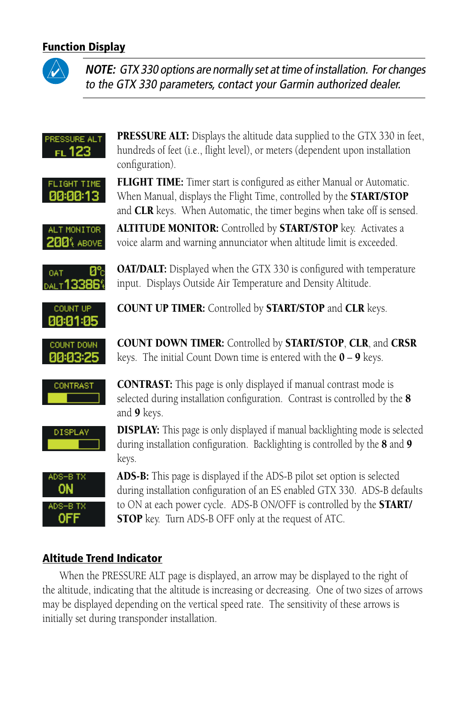 Garmin GTX 330 User Manual | Page 6 / 12