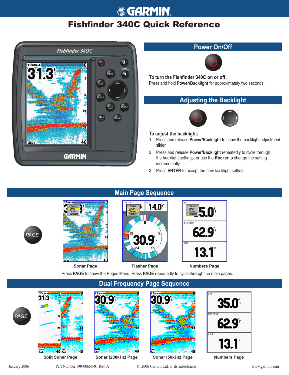 Garmin 340c User Manual | 2 pages