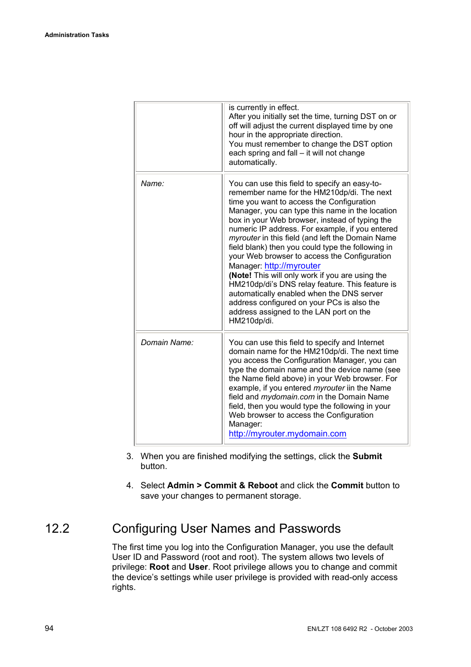 2 configuring user names and passwords | Garmin HM210DP/DI User Manual | Page 102 / 135