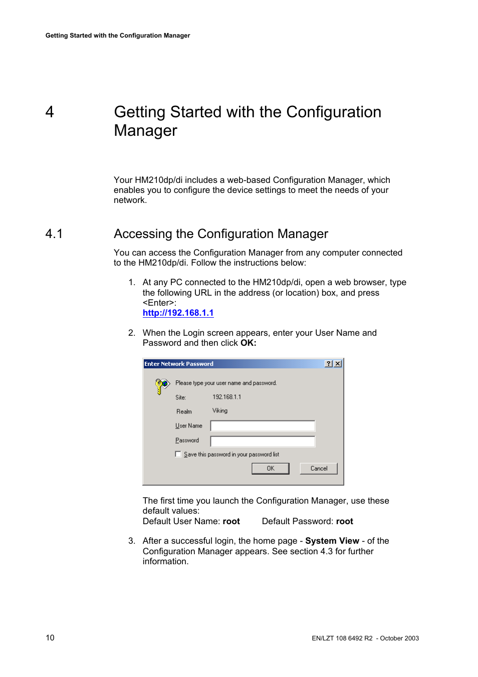 4getting started with the configuration manager, 1 accessing the configuration manager | Garmin HM210DP/DI User Manual | Page 18 / 135