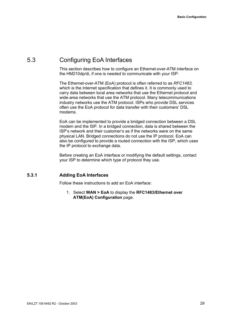 3 configuring eoa interfaces | Garmin HM210DP/DI User Manual | Page 37 / 135