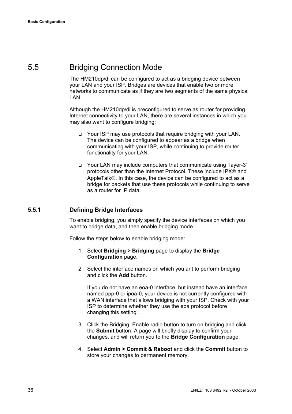 5 bridging connection mode | Garmin HM210DP/DI User Manual | Page 44 / 135