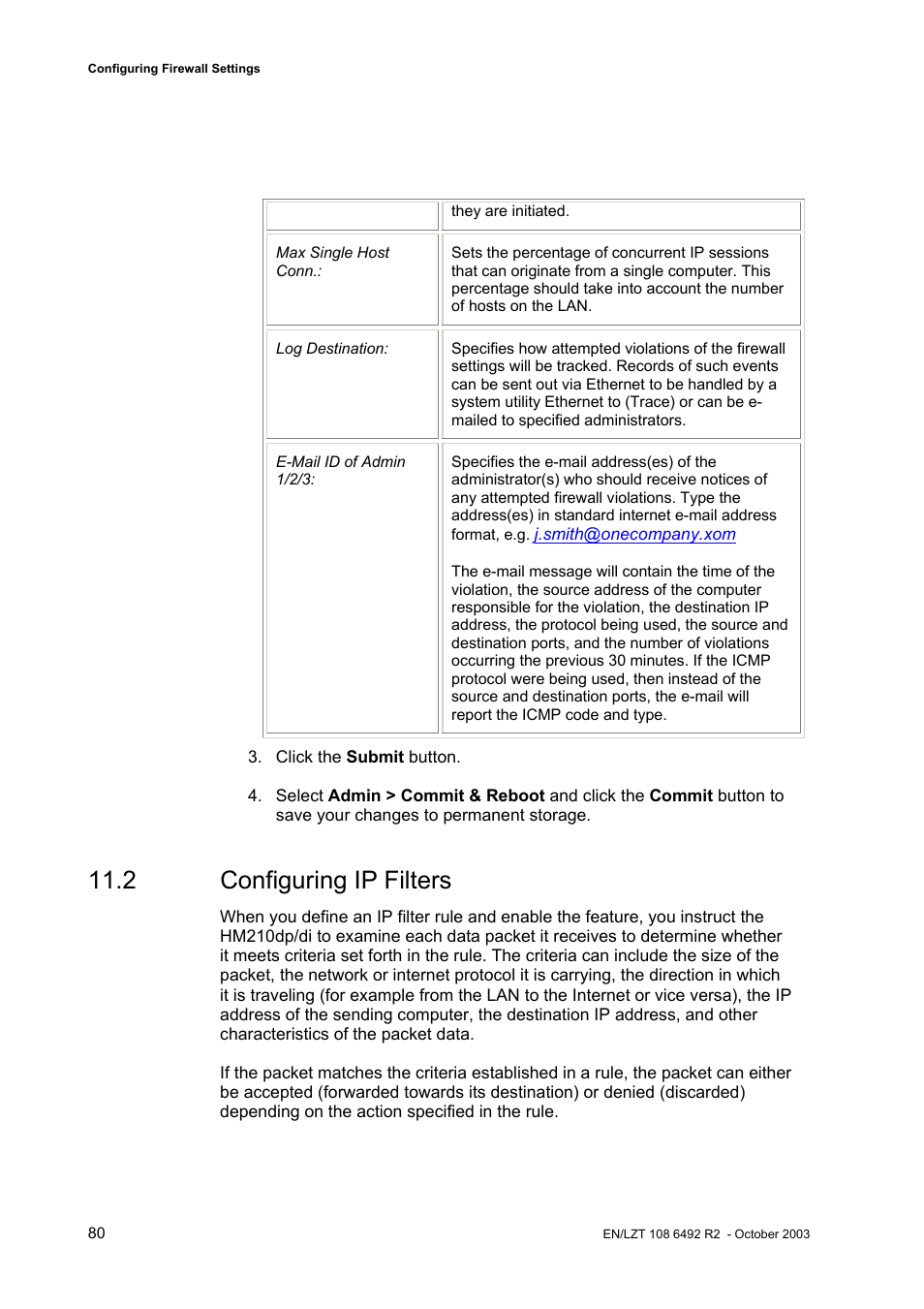 2 configuring ip filters | Garmin HM210DP/DI User Manual | Page 88 / 135