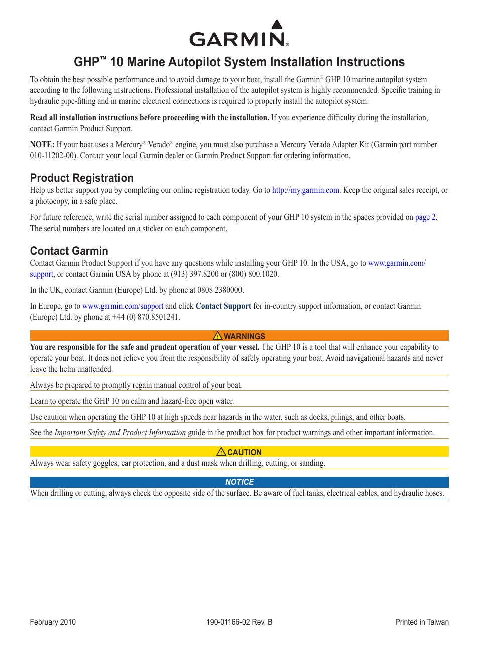 Garmin GHP 10 User Manual | 48 pages