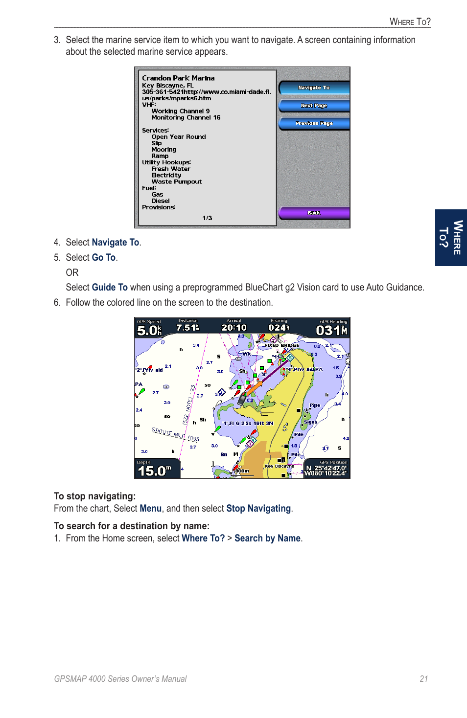 Garmin GPSMAP 4000 User Manual | Page 25 / 74