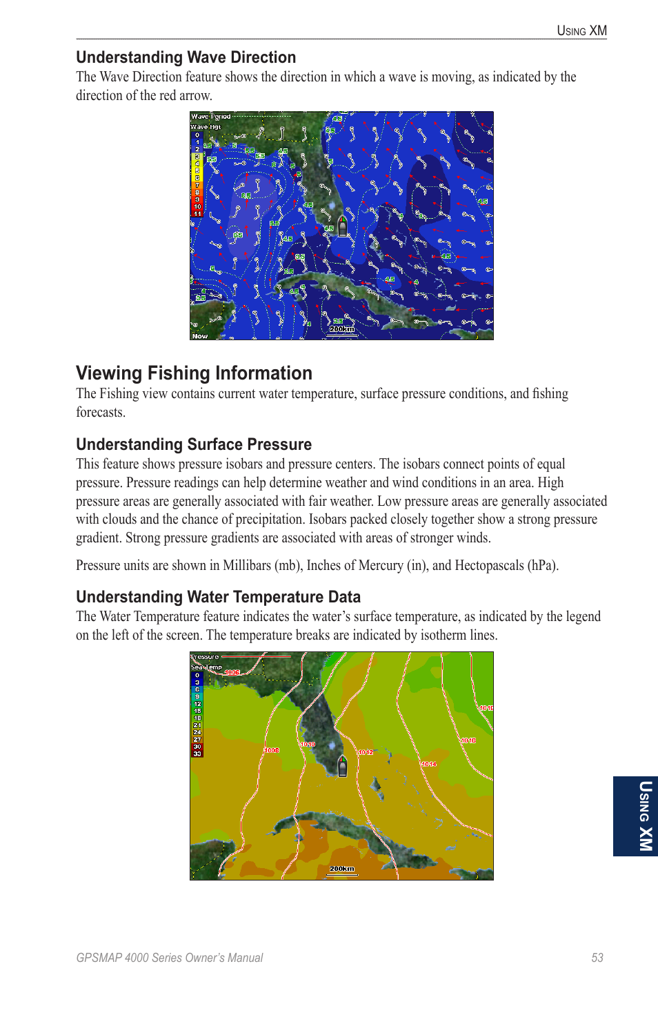 Viewing fishing information | Garmin GPSMAP 4000 User Manual | Page 57 / 74