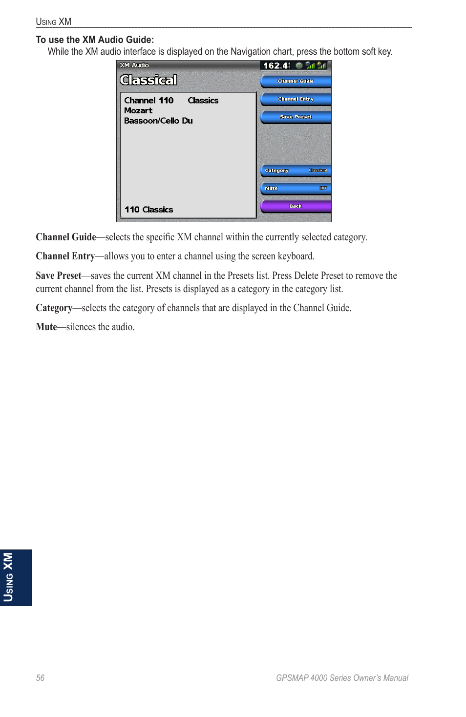 Garmin GPSMAP 4000 User Manual | Page 60 / 74