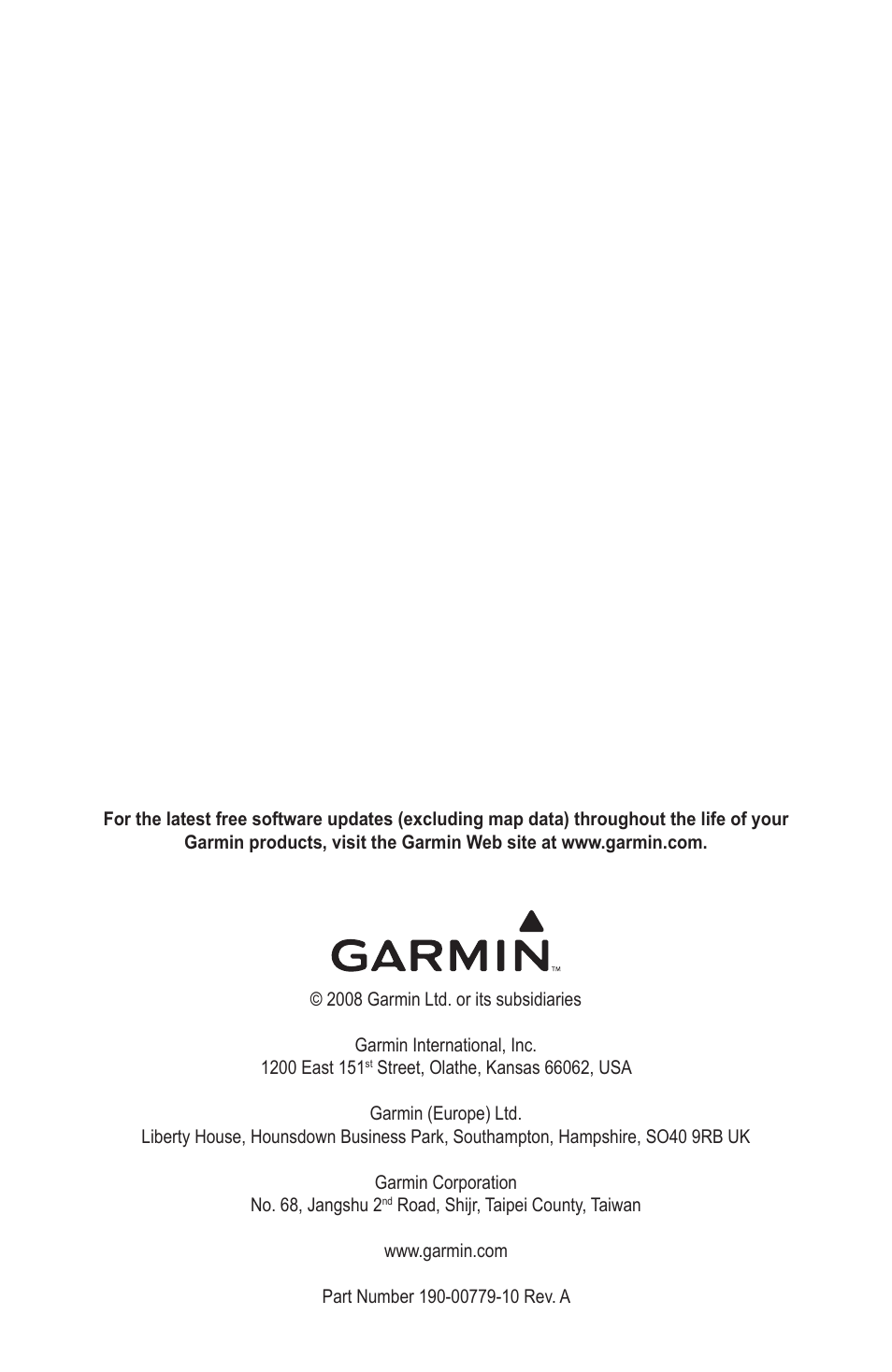 Garmin GPSMAP 4000 User Manual | Page 74 / 74