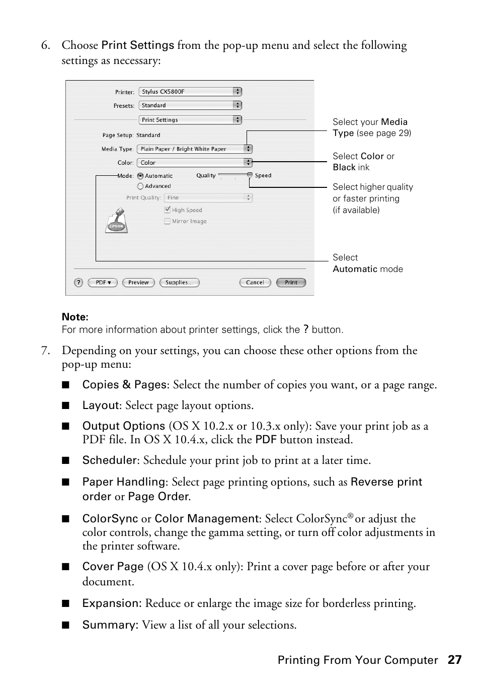 Garmin STYLUS CX5800F User Manual | Page 27 / 72