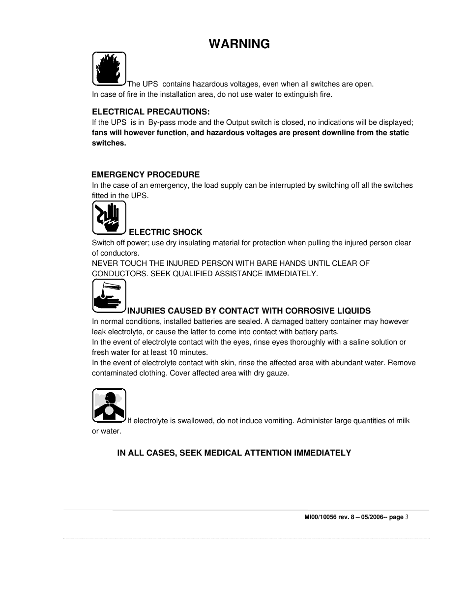 Warning | ETL EDP70 User Manual | Page 3 / 67