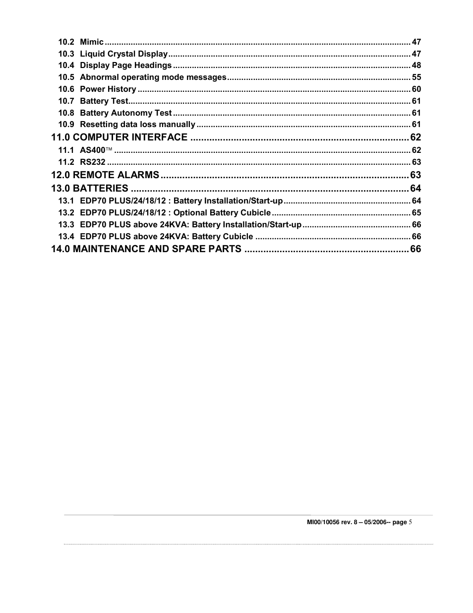 ETL EDP70 User Manual | Page 5 / 67