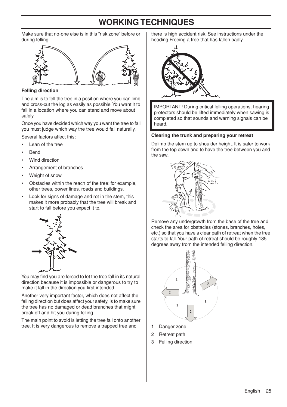 Working techniques | Garmin TRIOBRAKE 353 User Manual | Page 25 / 44